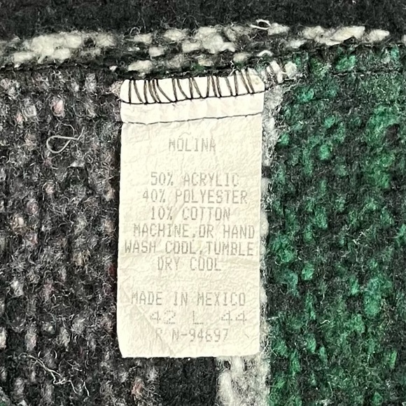 Molina Baja Drug Rug Multicolored Hoodie Sz 42 L 44 - Picture 7 of 9